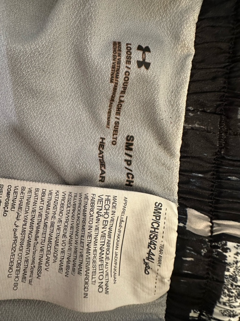 Under Armour Black and White HeatGear Athletic Shorts - Picture 3 of 3